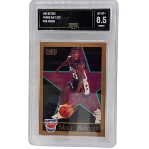 1990 SkyBox Mookie Blaylock #176 Rookie RC - GMA 8.5 NM-MT+ New Jersey Nets Card